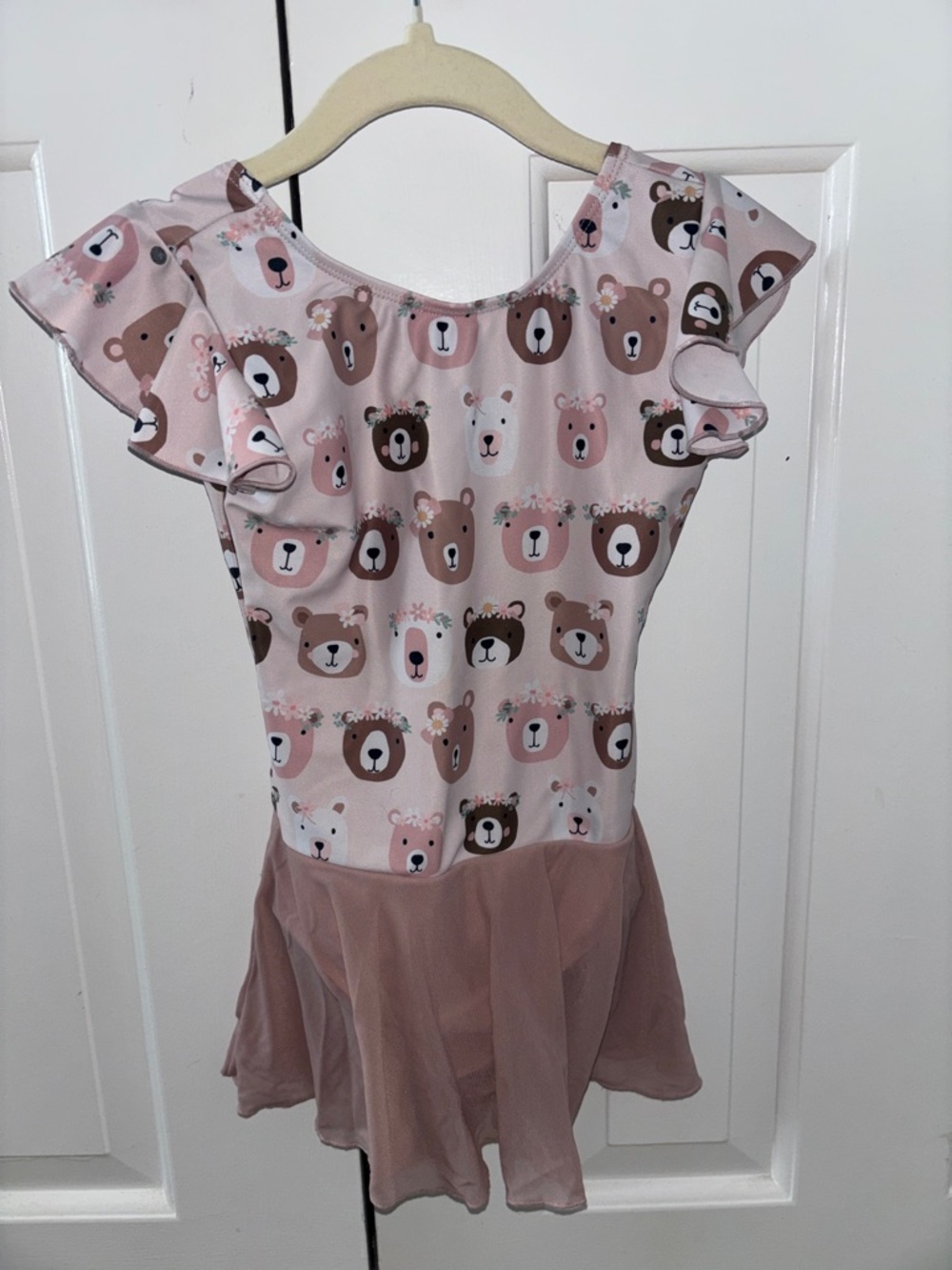 Bella ballerina Girls Pink Bear Leotard small